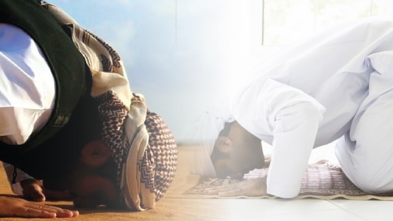 Prostration on the turban