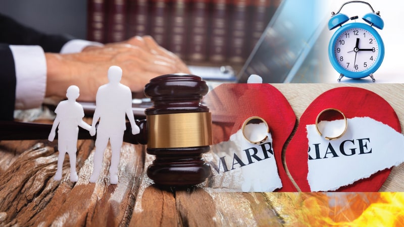 مختلف اوقات میں دی گئی طلاق کا حکم