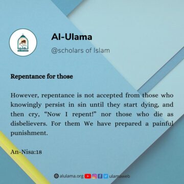 Repentance for those