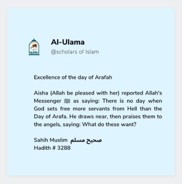 EXCELLENCE OF THE DAY OF ARAFAH