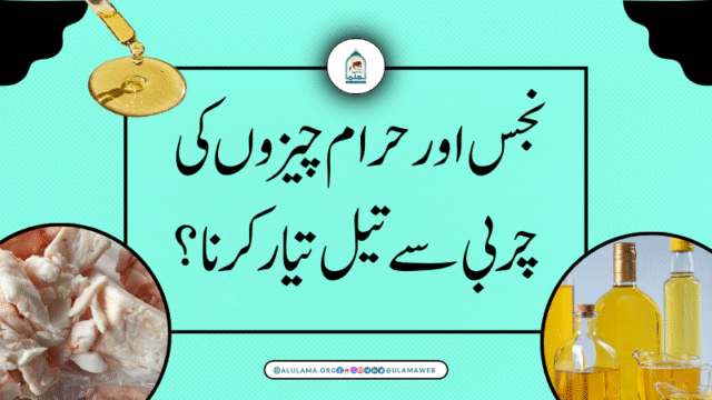 نجس اور حرام چیزوں کی چربی سے تیل تیار کرنا؟