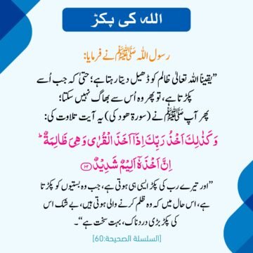 اللہ کی پکڑ