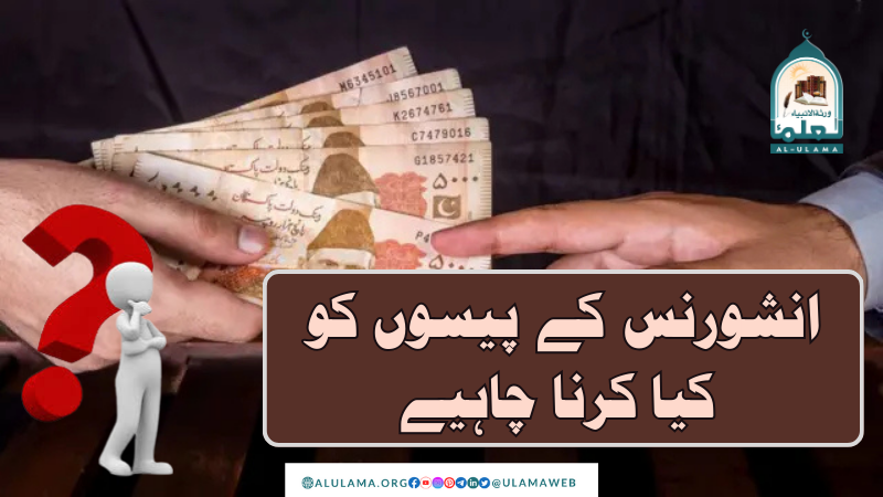 انشورنس کے پیسوں کو کیا کرنا چاہیے؟