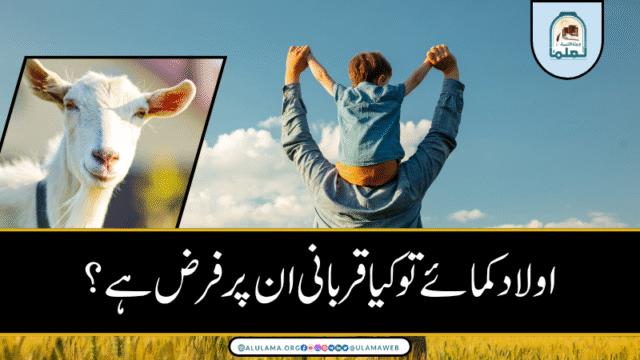 اولاد کمائے تو کیا قربانی ان پر فرض ہے؟