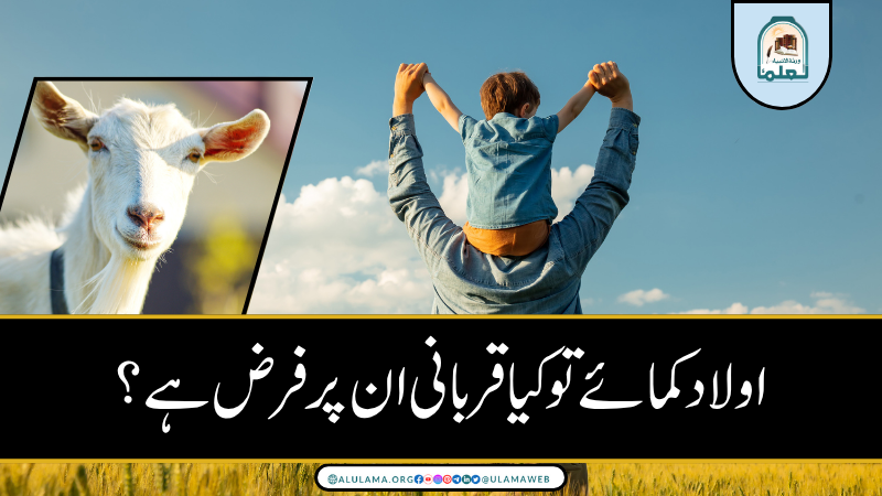 اولاد کمائے تو کیا قربانی ان پر فرض ہے؟