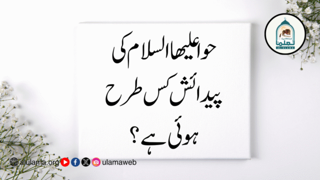 حوا علیھا السلام کی پیدائش کس طرح ہوئی ہے؟
