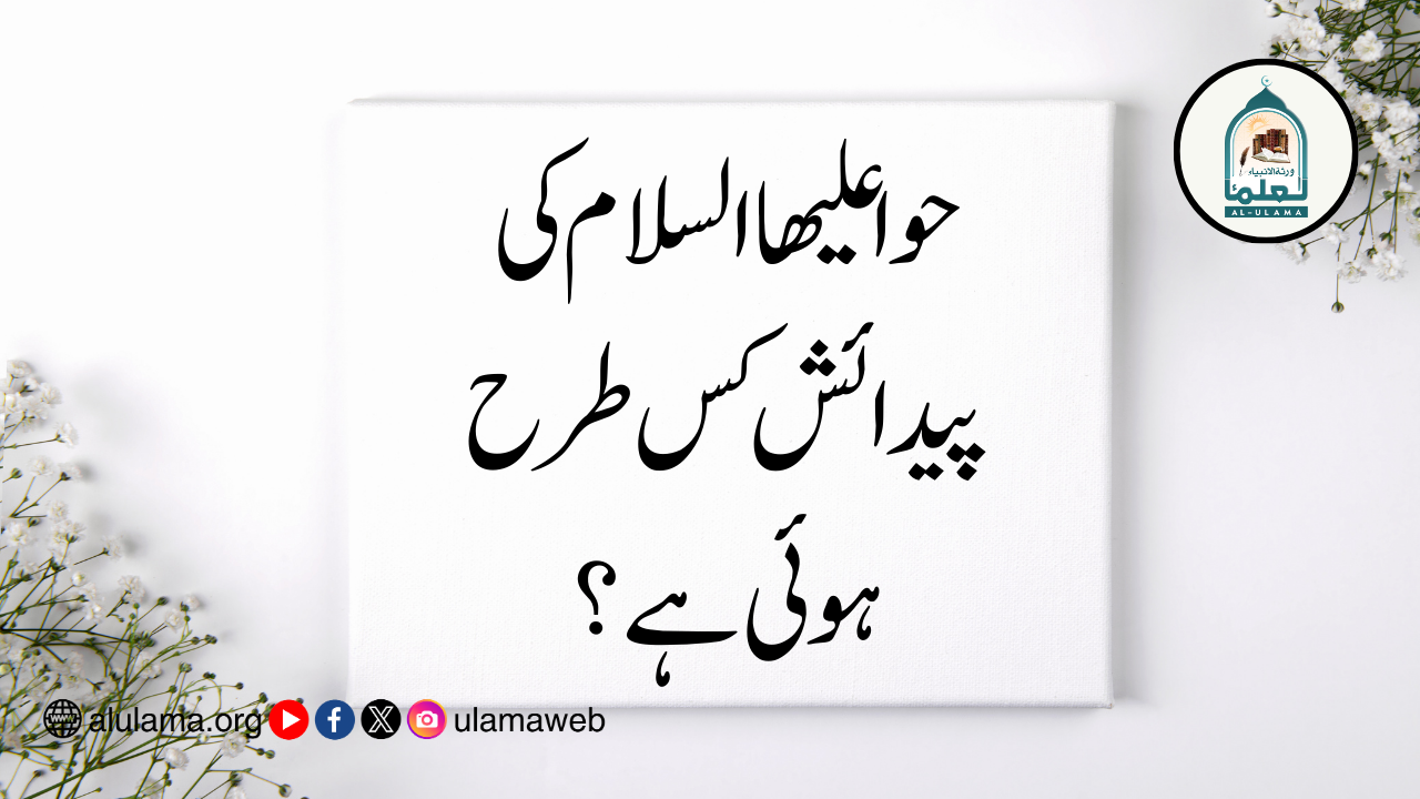 حوا علیھا السلام کی پیدائش کس طرح ہوئی ہے؟
