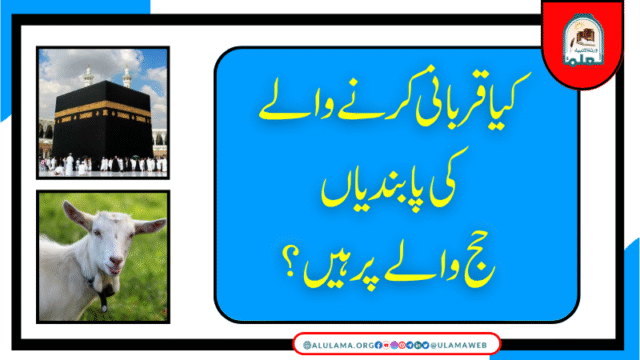 کیا قربانی کرنے والے کی پابندیاں حج والے پر ہیں؟