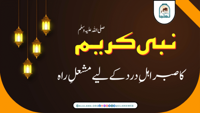 نبی کریم صلی اللہ علیہ وسلم کا صبر اہلِ درد کے لیے مشعلِ راہ