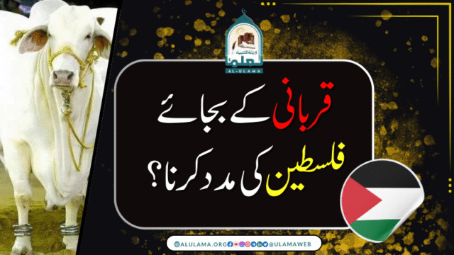 قربانی کے بجائے فلسطین کی مدد کرنا؟