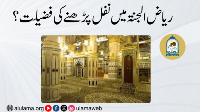 ریاض الجنۃ میں نفل پڑھنے کی فضیلت؟