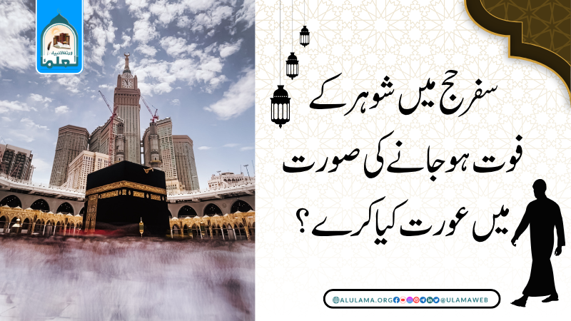 سفر حج میں شوہر کے فوت ہو جانے کی صورت میں عورت کیا کرے؟