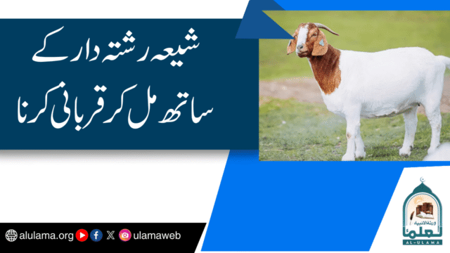 شیعہ رشتہ دار کے ساتھ مل کر قربانی کرنا