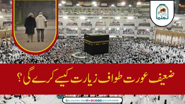 ضعیف عورت طواف زیارت کیسے کرے گی؟