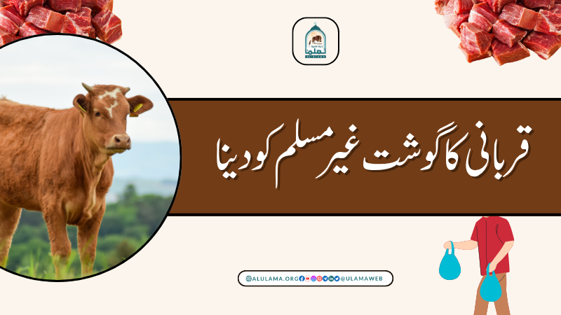 قربانی کا گوشت غیر مسلم کو دینا