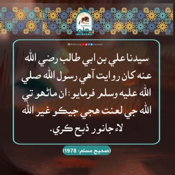 غير الله لاء جانور ذبح ڪرڻ