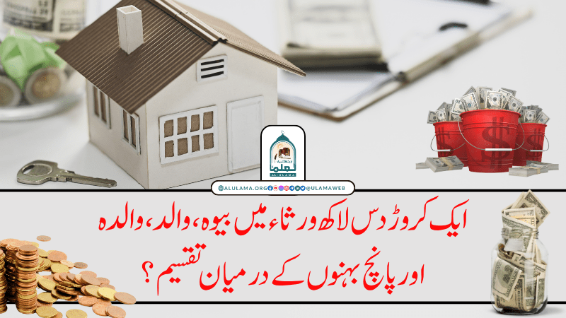 ایک کروڑ دس لاکھ ورثاء میں بیوہ، والد، والدہ اور پانچ بہنوں کے درمیان تقسیم؟