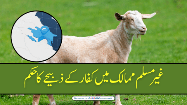غیر مسلم ممالک میں کفار کے ذبیحے کا حکم