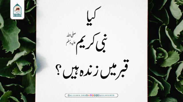 کیا نبی کریم صلی اللہ علیہ وسلم قبر میں زندہ ہیں؟