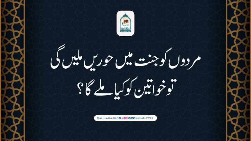 مردوں کو جنت میں حوریں ملیں گی تو خواتین کو کیا ملے گا؟