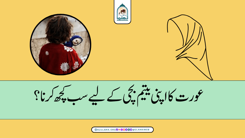 عورت کا اپنی یتیم بچی کے لیے سب کچھ کرنا؟