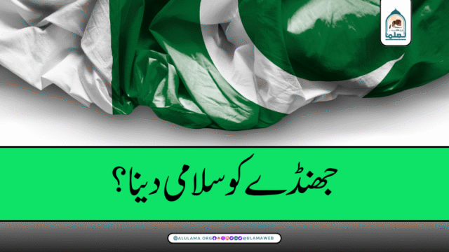 جھنڈے کو سلامی دینا؟