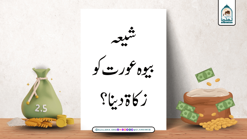 شیعہ بیوہ عورت کو زکاة دینا؟