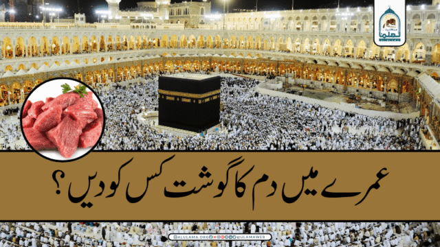 عمرے میں دم کا گوشت کس کو دیں؟