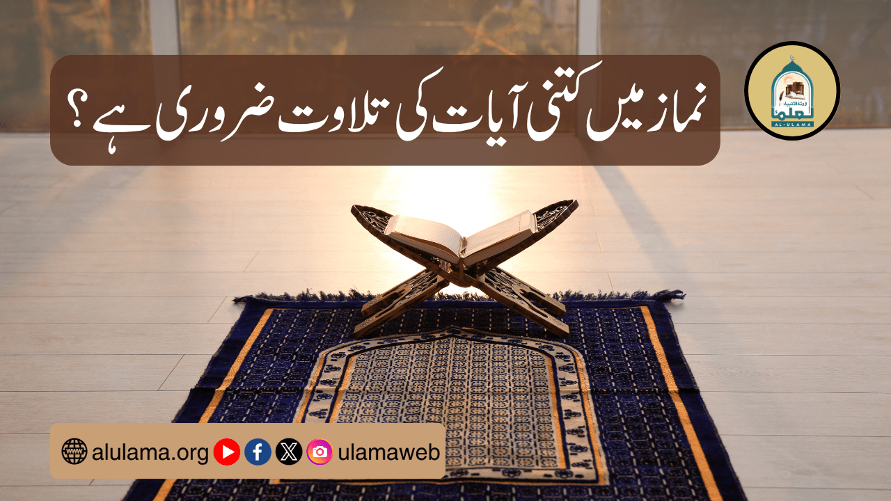 نماز میں کتنی آیات کی تلاوت ضروری ہے؟