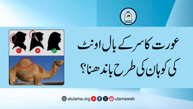 عورت کا سر کے بال اونٹ کی کوہان کی طرح باندھنا؟