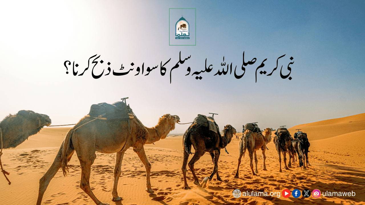 نبی کریم صلی اللہ علیہ وسلم کا سو اونٹ ذبح کرنا؟