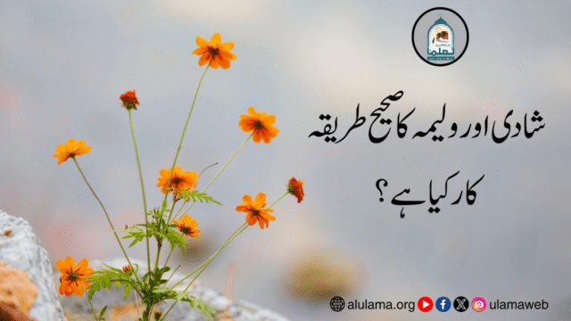 شادی اور ولیمہ کا صحیح طریقہ کار کیا ہے؟