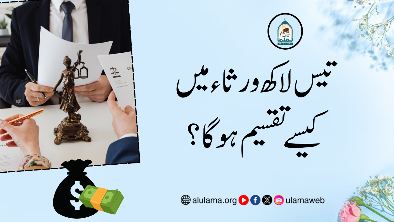 تیس لاکھ ورثاء میں کیسے تقسیم ہو گا؟