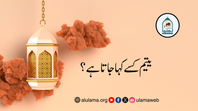 یتیم کسے کہا جاتا ہے؟