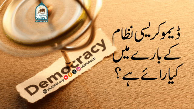 ڈیموکریسی نظام کے بارے میں کیا رائے ہے؟