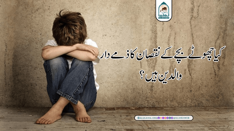 کیا چھوٹے بچے کے نقصان کا ذمے دار والدین ہیں؟
