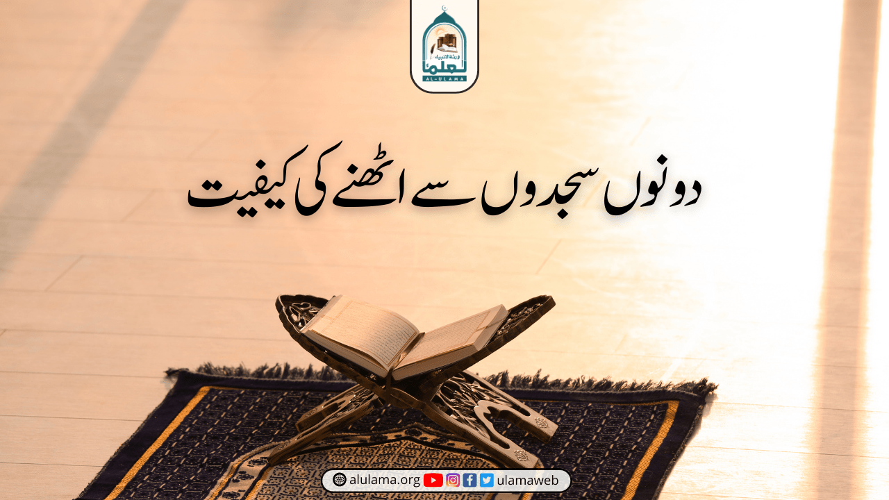دونوں سجدوں سے اٹھنے کی کیفیت