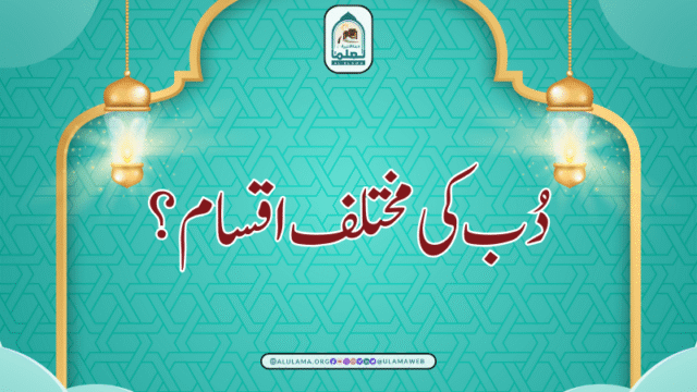 دُب کی مختلف اقسام؟