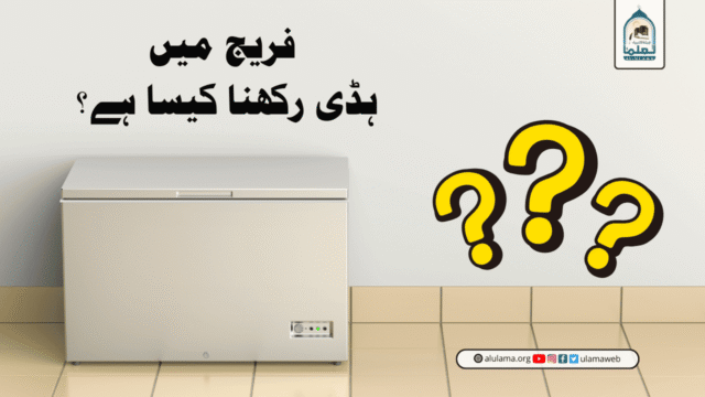 فریج میں ہڈی رکھنا کیسا ہے؟