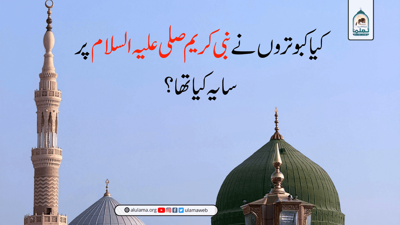 کیا کبوتروں نے نبی کریم صلی علیہ السلام پر سایہ کیا تھا؟