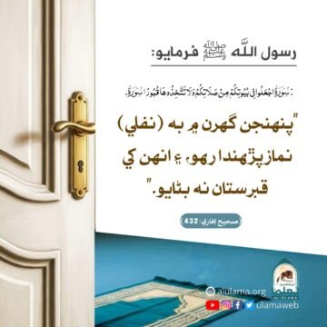 گھرن ۾ نفلي نماز پڙھڻ
