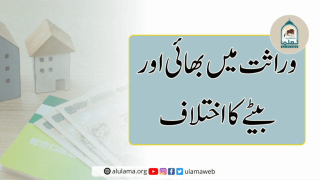 وراثت میں بھائی اور بیٹے کا اختلاف