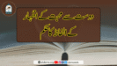 دوست سے محبت کے اظہار کے الفاظ کا حکم