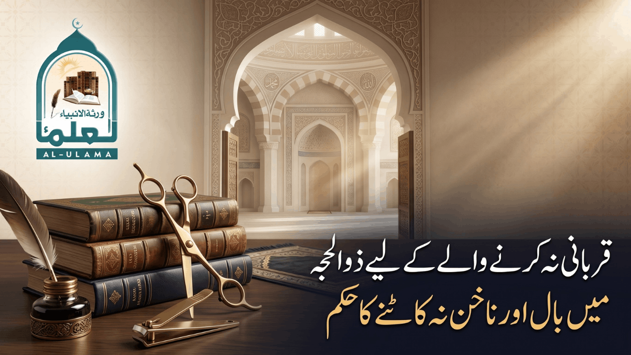 قربانی نہ کرنے والے کے لیے ذو الحجہ میں بال اور ناخن نہ کاٹنے کا حکم
