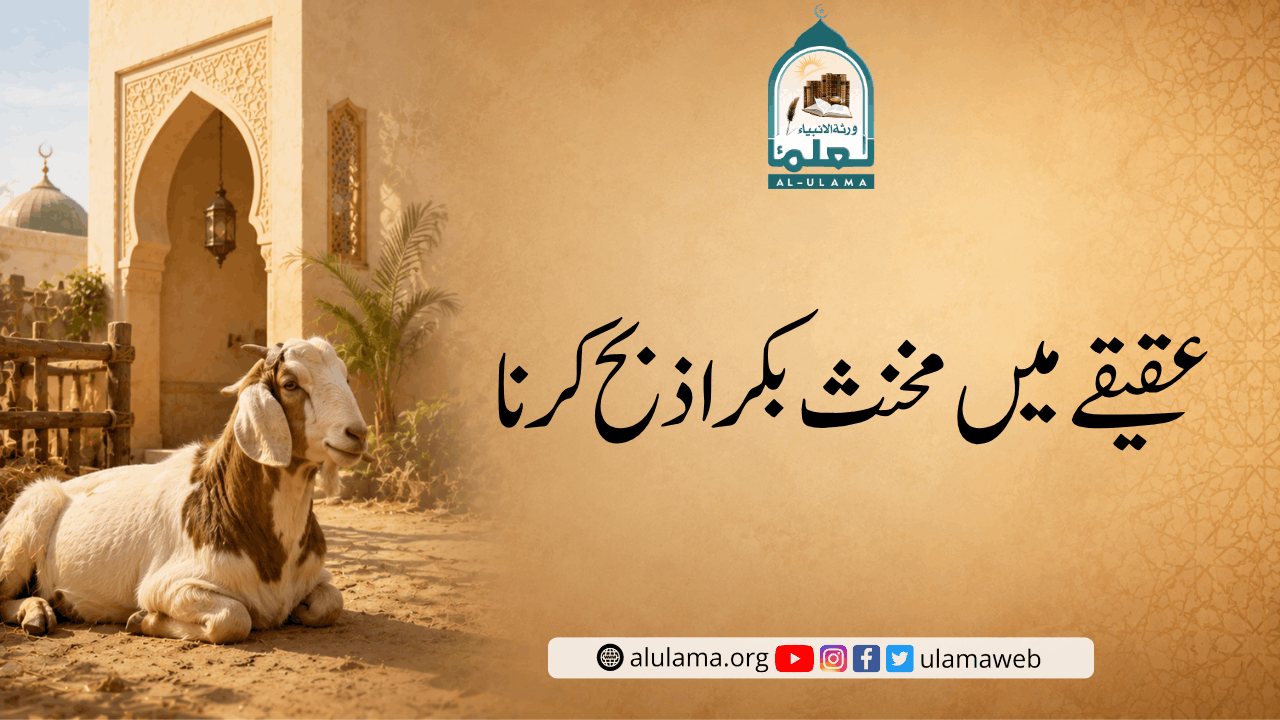 عقیقے میں مخنث بکرا ذبح کرنا