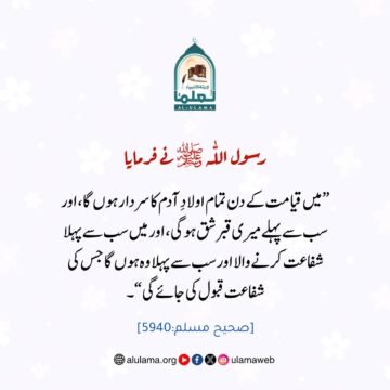 سردارِ انسانیت، شافع محشرﷺ