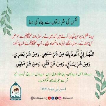 نفس کی شرارتوں سے پناہ کی جامع دعا